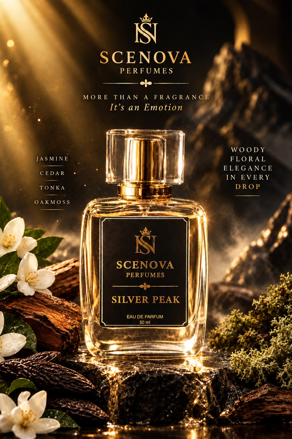 Silver Peak perfume bottle